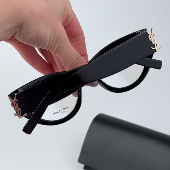 Saint Laurent SLM94OPT 001 BRAND NEW Eyeglasses Black Cat Eye Women - Picture 3 of 10